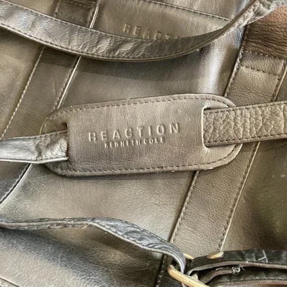 Kenneth Cole Reaction Leather Briefcase - Picture 4 of 5